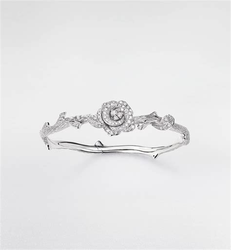 Rose Dior Bagatelle Bracelet White Gold and Diamonds | DIOR