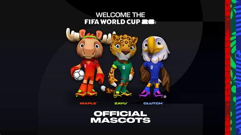 Colourful trio of mascots unveiled for FIFA World Cup 26