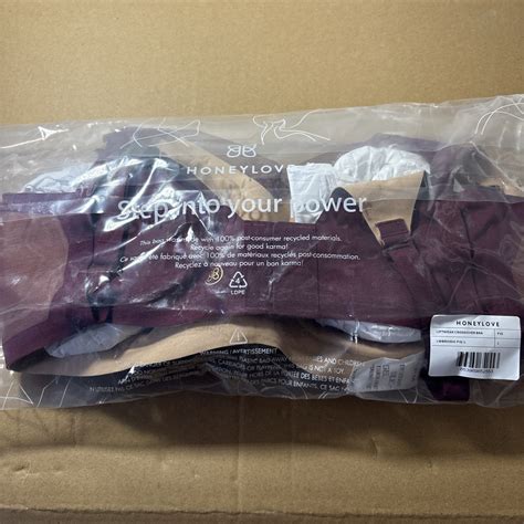 Honeylove Liftwear Crossover Bra Fig Size L, Item #LWBR0304