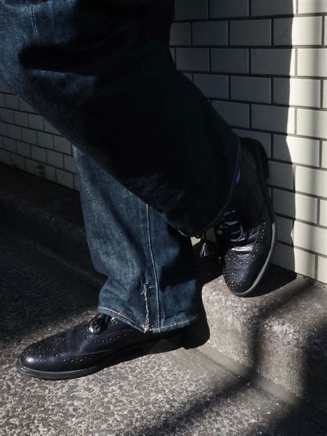 【USED】1980-90s Thistle GHILLIE BROGUES leather shoes 25.5-26.0cm ...