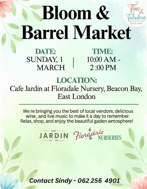 CAFE JARDIN MARKET 💚🌻, Cafe Jardin, Khambashe, 1 March 2026 | AllEvents