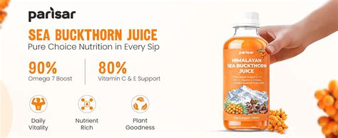 Parisar Himalayan Sea Buckthorn Juice 300ml (Pack of 2)| Rich in Omega ...