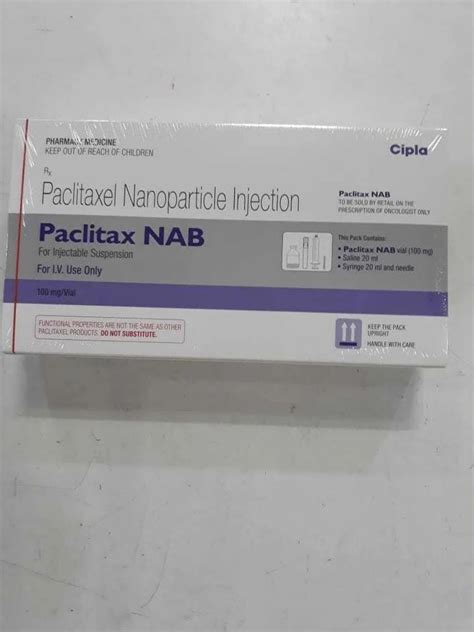 Paclitaxel Nab Injection 100 Mg (20 ml Box) at best price in Nagpur ...