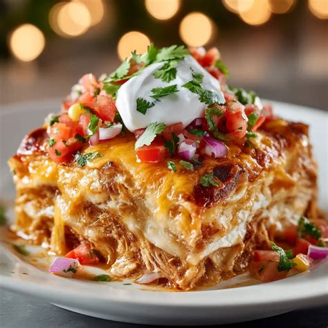 Shredded Chicken Enchilada Casserole (The Ultimate Creamy Bake)