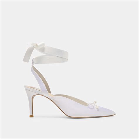 dolce vita Efora Heels True White Satin TRUE WHITE SATIN Online | Shoes