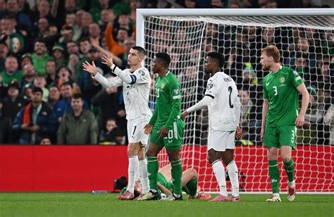 Ireland 2-0 Portugal: Cristiano Ronaldo dismissed as Troy Parrott nets ...