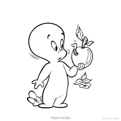 Casper 5 Coloring Page - Free Printable Casper the Friendly Ghost PDF ...