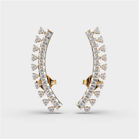 Buy Vine Diamond Encrusted Ear Cuffs At Jewelbox