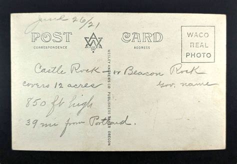 RPPC Castle Rock & Fish Wheels Columbia River Highway Oregon Wesley ...