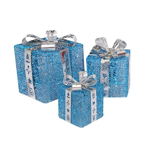 3PCS Christmas Decorate Gift Boxes Christmas Party Home Decorations ...