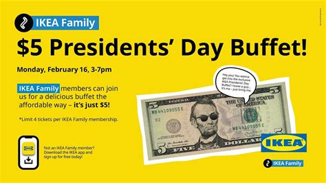 IKEA Family $5 Presidents Day Buffet!, IKEA, Schaumburg, 16 February ...