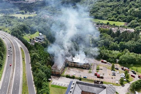Abercynon business park fire images show scale of damage - Wales Online