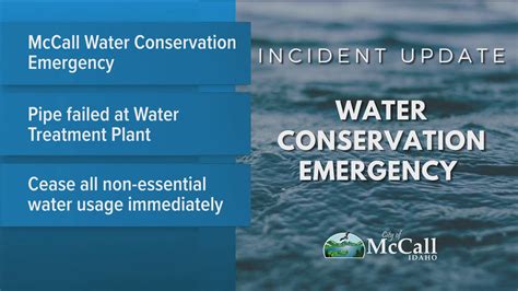 City of McCall declares water conservation emergency