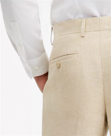 $135 Bar III Men's Light Tan Slim Fit Linen Blend Suit Pants 38 x 30 ...