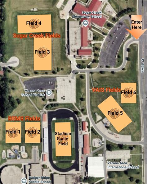 Verona Lacrosse Club | VASD Main St. Fields Map