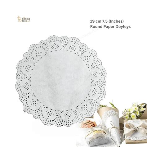 Paper Lace Doilies 19 cm – Round Cake Doilies (100 pcs)