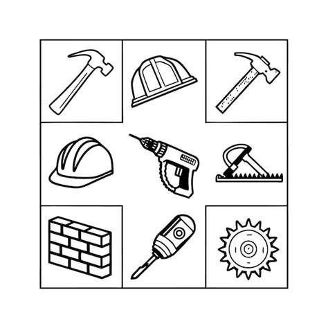 Construction tools icons | Premium Vector