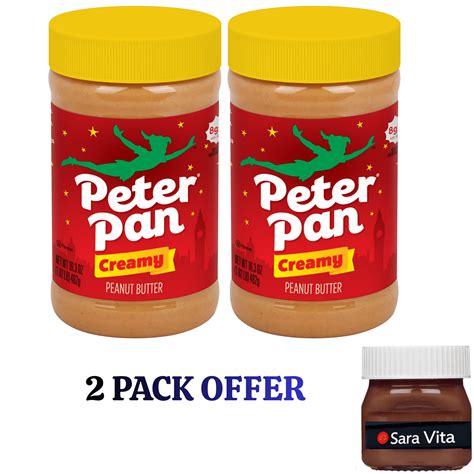 Peter Pan Creamy Peanut Butter,Smooth, Gluten Free Peanut Butter, 16.3 ...