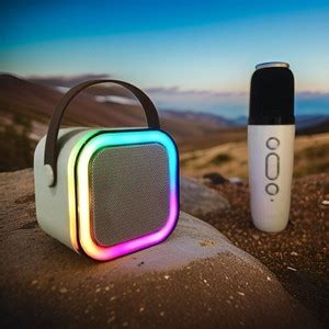 Buy HRKA Karaoke Mic RGB Light, HD Sound K12 (PORTABLE BLUETOOTH ...