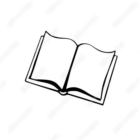 Open book outline symbol icon design. Vector illustration, clip art ...