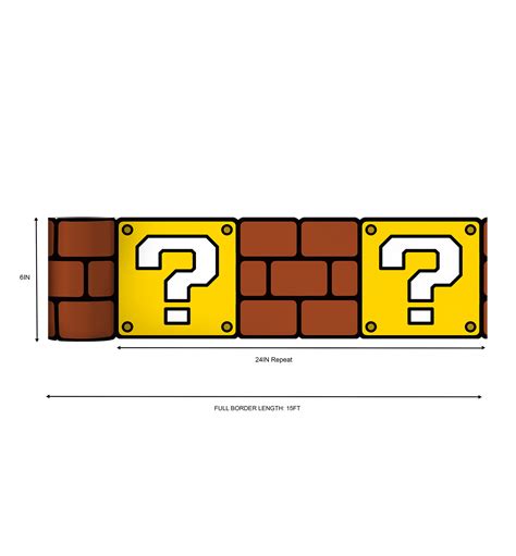 RMK1378BD - Nintendo Super Mario Question Block Peel and Stick Border ...