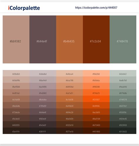 Rosy Brown Color Palettes & Gradients - Page 244 | iColorPalette