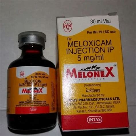 MELONEX INJ 30ML at ₹ 8532/bottle | Meloxicam and Paracetamol Injection ...