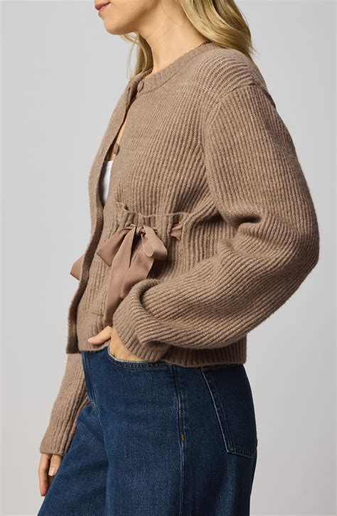 Splendid Stassi Satin Tie Cardigan | Nordstromrack