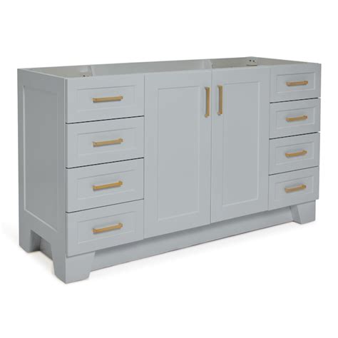 ARIEL Taylor 60-in Gray Bathroom Vanity Base Cabinet without Top in the ...