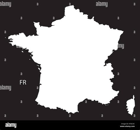 Black white france simple Stock Vector Images - Alamy