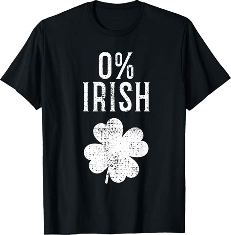 0% Irish Four Leaf Clover T-Shirt - Walmart.com