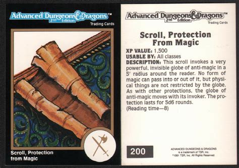 1991 TSR AD&D Gold Border RPG Fantasy Art Card Dungeons Dragons 200 ...