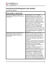 Understanding Psychosocial Development: Case Study Insights | Course Hero