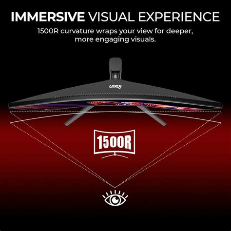 Foxin 68.58 cm (27 inch) Curved Quad HD LED Backlit VA Panel Gaming ...