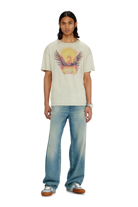 Men's Regular T-shirt with Phoenix print | ToBeDefined | Diesel