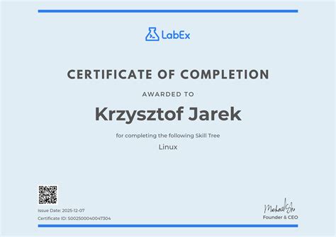Certificate of Completion | LabEx