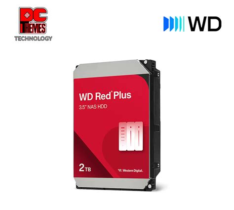 WD Red Plus 2TB 3.5" PC Desktop/ NAS HDD 64MB 5400RPM SATA Hard Disk