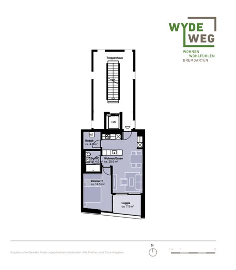 2½ rooms - Apartment - in Wydeweg 16 - for CHF 1395 - 51 m² - Floor: 2