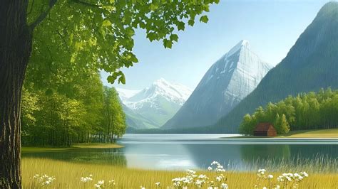 Lake on Windy Day Mobile Live Wallpaper