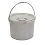 Drive Medical Bariatric Bedside Commode, Drop Arms, Back Rest, Steel ...