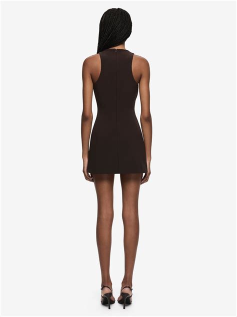 GEMMA RACER MINI DRESS - ESPRESSO – BEC + BRIDGE US