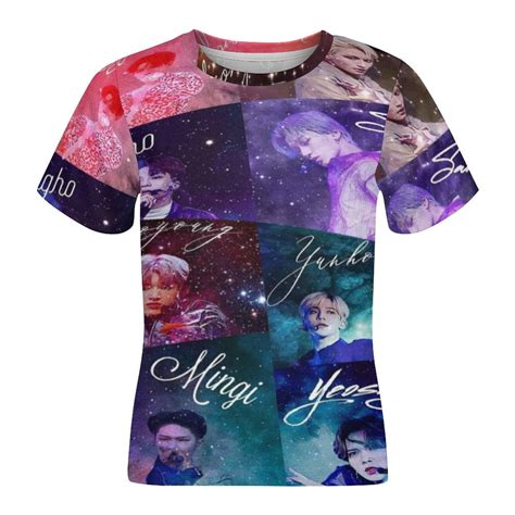 Boys Girls SKZ Stray Korea Ki T-Shirt Crewneck Short Sleeve Tee Shirt ...