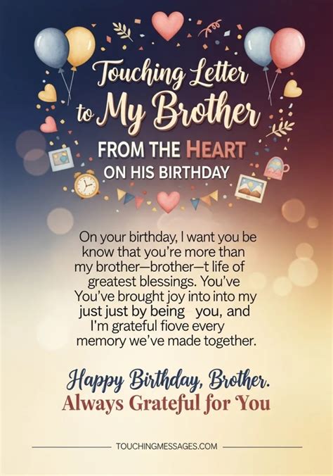 195 Touching Letter to My Brother from the Heart Quotes 2025 - Touching ...