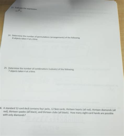 Solved: Evaluate the expression _12P_3 24. Determine the number of penmutations (amnguments)) of ...