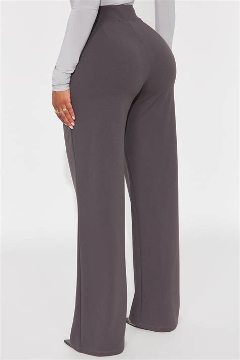 Celine Aria Wide Leg Pants - Charcoal | Fashion Nova
