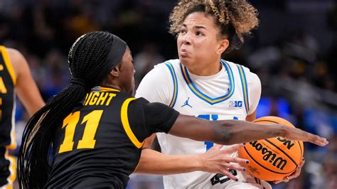 Hear from Chit-Chat Wright after Iowa falls to UCLA in Big Ten Tournament