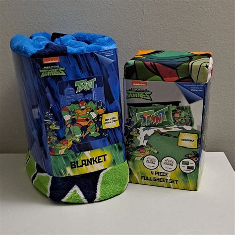 Rise of the Teenage Mutant Ninja Turtles Blanket and Sheet Set UNOPENED