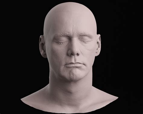 🩻 Jim Carrey Lifecast Head 3D Scan - The Mask, Grinch, Sonic, Truman ...