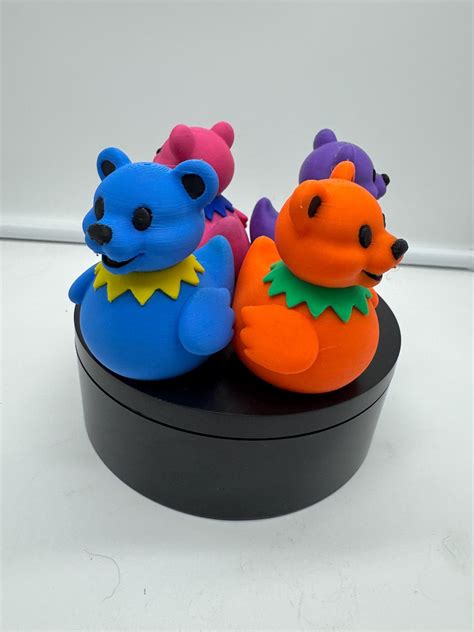 Grateful Dead Dancing Bear Rubber Duck Style for Jeep Cruises 3D ...