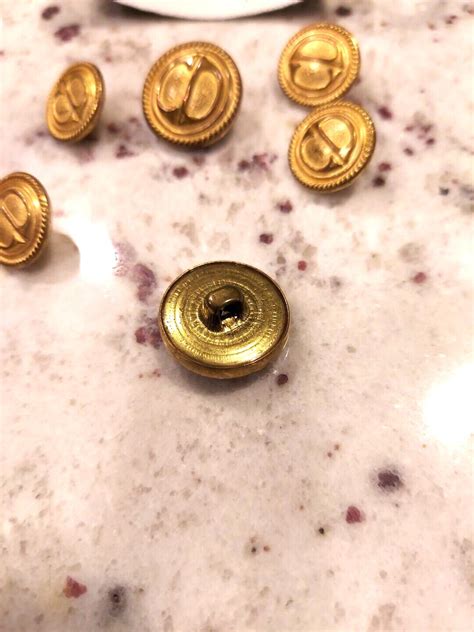 Vintage CD Logo Christian Dior Buttons Set Jewelry Project Idea ...